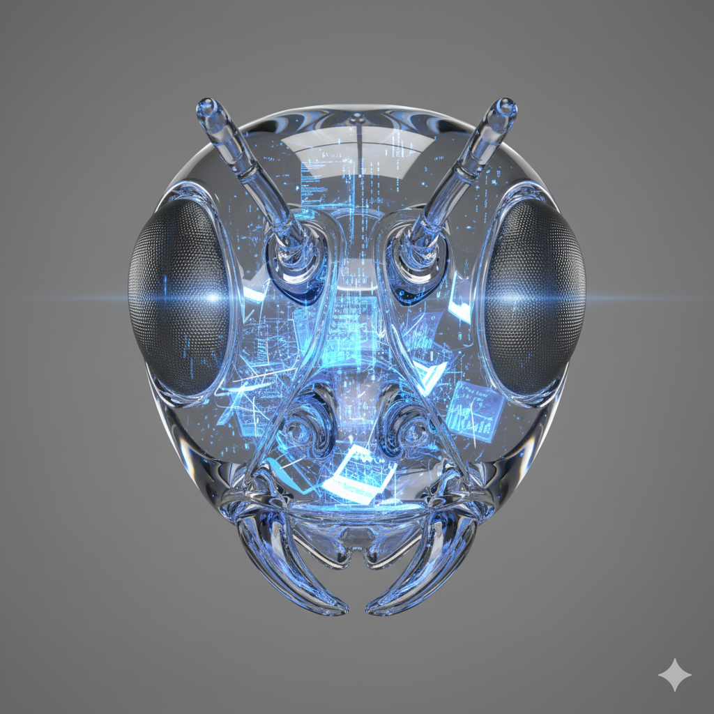 Cerebro digital con datos corporativos