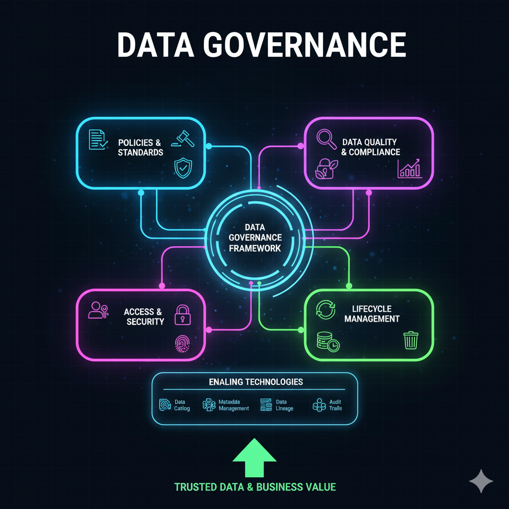 Ilustración de Gobernanza de Datos