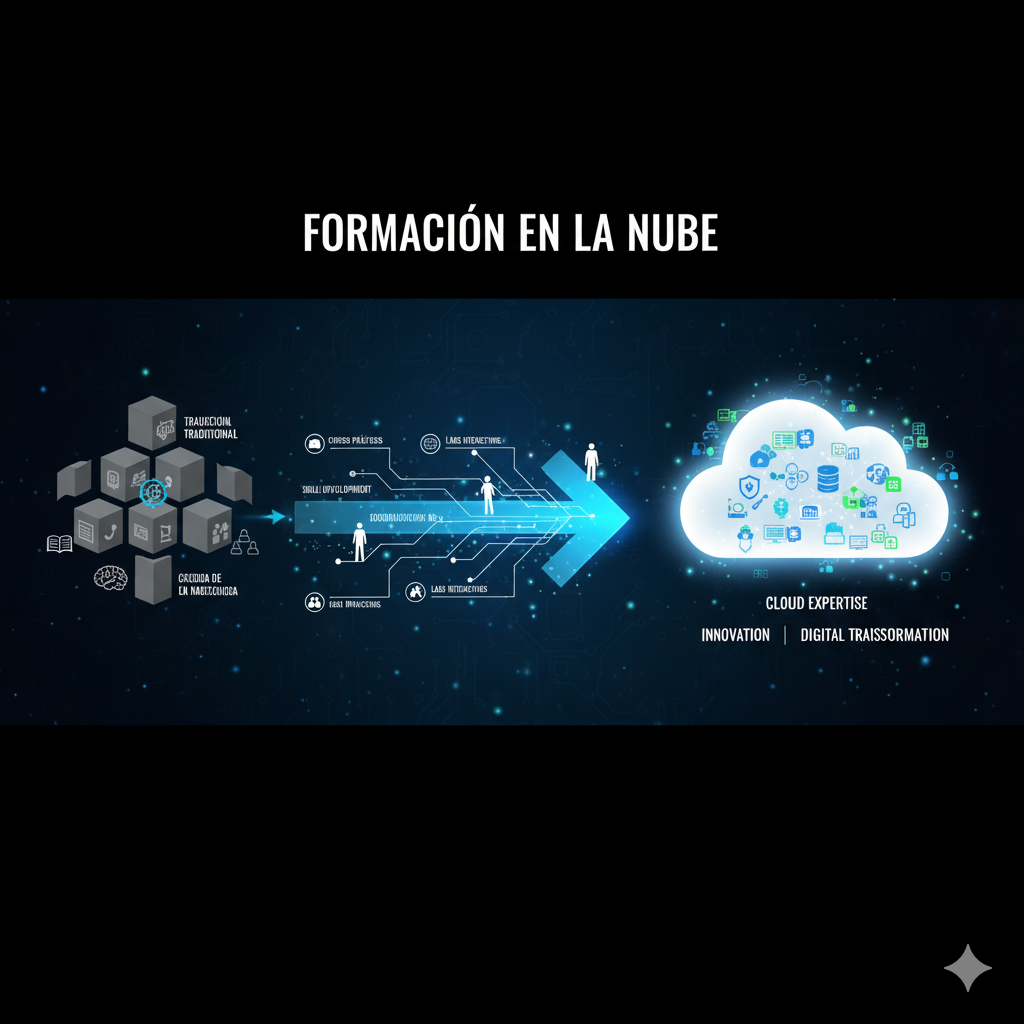 Sesión de formación cloud con equipos técnicos